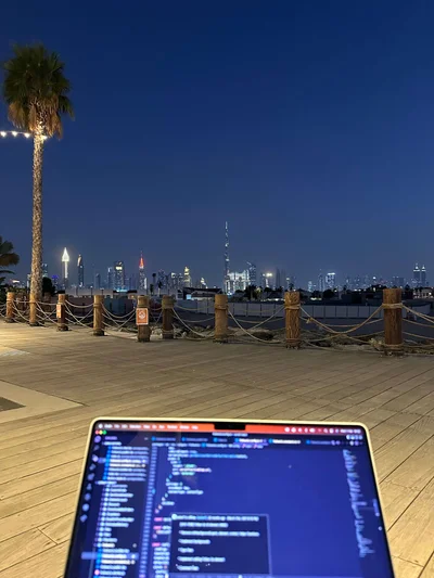 Quick call with the team in Dubai